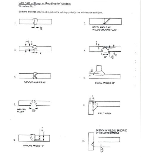 welding worksheets pdf